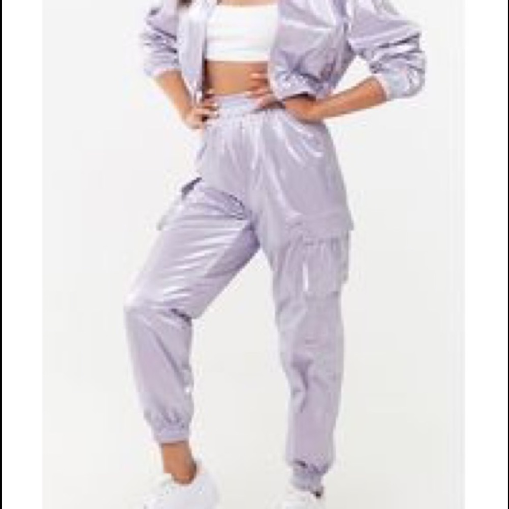 Forever 21 Purple / Lavender Cargo Jogger